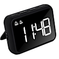 Miniatyrbillede 1 af 5: Digital vækkeur til soveværelset, tre lysstyrkeindstillinger, temperatur, snooze, justerbar alarmvolumen