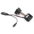 Pikkukuva 4 / 5: Bluetooth 5.0 -auton äänensovitin mikrofonilla Citroen C2/C3/C4/C5/C6 AUX-IN -kaapelille
