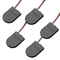 Miniatyrbilde 1 av 5: 5 stk CR2032 Knappcellebatteri Oppbevaringsboks Myntcelleorganisator med På/Av-bryter