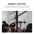 Miniatyrbillede 2 af 5: 4 stk. J-krog Squat Rack Tilbehør Squat Rack Vægtstangsholder Træningscenter Dumbbell Stativ J-kroge Power Rack Træningsmaskiner Hjem