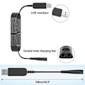Pikkukuva 5 / 5: Parranajakoneen laturi Braun Series 3/7/5/1/9 partakoneille 370 3040s 310s USB-kaapeli
