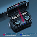 Miniatyrbilde 3 av 5: Trådløst Headset Tws Bluetooth V5.1 LED-Display Stereo Mini Ørepropp Headset med Mikrofon Håndfri