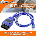 Pikkukuva 3 / 5: Auton USB Vag-Com -liitäntäkaapeli Kkl Vag-Com 409.1 Obd2 Ii Obd Diagnostiikkaskanneri Autokaapeli Aux