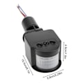 Miniatyrbild 3 av 4: 220V Infraröd PIR Rörelsesensorswitch Rörelsesensor Ljusströmbrytare med LED-ljus Automatisk Utomhus AC 220V Infraröd Detektor
