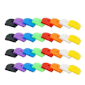 Miniatyrbillede 2 af 4: 80 Stykker Farverige Nøglehætter Gummi Nøgleidentifikationsringe Til Husnøgle, Nøgleorganisation, 8 Farver