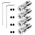 Miniatyrbillede 1 af 5: 4 pakker 4 mm til 4 mm stål universalled Cardan koblingsstik, drejelig model DIY motoraksel