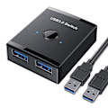 Miniatyrbilde 1 av 5: USB 3.0-bryter, tosidig 2 inn 1 ut / 1 inn 2 ut USB KVM-bryter