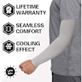Miniatyrbillede 4 af 5: Arm Sleeves til Mænd og Kvinder, Ærmer til at Dække Arme til Mænd og Kvinder 4-par grå (Ny og gammel stil
