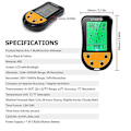 Miniatyrbild 5 av 5: Elektronisk Digital Höjdmätare 8 I 1 Multifunktionell LCD Bakgrundsbelysning Mini Höjdmätare Barometer Kompass Termometer Väderprognos Klocka Kalender För Utomhusbruk