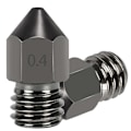 Miniatyrbillede 4 af 5: 2 stk. 0,4 mm hærdet stål MK8 ekstruderdyser til 3D-printer CR-10 / Ender 3/5, Ender 3/V2 E
