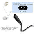 Miniatyrbillede 4 af 5: IEC 3-Pin C14 Han til C7 Hun Konverter Adapter Kabel til PDU UPS Kedel