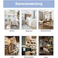 Miniatyrbild 5 av 5: 5-pack Makrame Växthängare, Boho Dekoration Bomullsrep Hängande Blomkruka Växtställ Hängare för Inomhus Utomhus Tak Balkonger Väggdekoration (Beige)