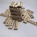 Miniatyrbilde 5 av 5: 48 stk Super Naughty Block Tower Game Morsomt Par Stakkestårn Med Sannhet Eller Vågalhet Spørsmål Og Utfordringer Spill Valentinsdag Tumbling Tower Stacking j