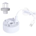 Mist Maker, Stänkskydd Flytande USB-port 4 Färg LED-lampor Vit
