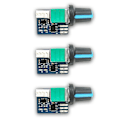 Miniatyrbild 1 av 5: 3 st Datorfläktkontroller PWM Hastighetsregulator 12V Enkelriktad 4-Pin Lågeffekts Tyst Fläktkontroll