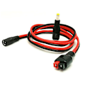 Pikkukuva 1 / 5: DC 5,5 mm x 2,1 mm virtapistokkeen naarin kaapeli Anderson Powerpole 14 AWG -johdolle
