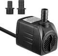 25W 1500l/h Nedsänkbar Vattenpump Med 5ft Strömledning Och 2 Munstycken