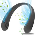 Bladeless halsventilator – Stille drift – Tre hastigheder – Lang batterilevetid – Sort