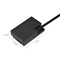 Miniatyrbillede 3 af 5: Type C til DR-E18 DC-kobling LP-E17 Dummy Batteri Udskiftning til Canon RP EOS 77D 200D 250D 750D 760