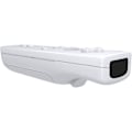 Miniatyrbillede 3 af 5: Udskiftnings-Wii-controller, 2-pak, Wii Remote Controller, med silikoneetui og håndledsrem, fjernbetjening til Wii/Wii U, hvid