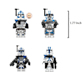 Miniatyrbillede 3 af 5: 12 stk./sæt 501st Legion ARC Troopers Minifigurer Byggeklodser Legetøj