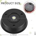 Miniatyrbillede 4 af 5: 6 stk. Solcellelys Udskiftningstop 7 Solcellelygtedele Led Solcellepanel Lygte Låg Lys Kompatibel Out-a