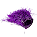 Pikkukuva 1 / 3: 2m strutsin sulkien imitoitu reunus satiininauhalla mekkojen ompeluun, käsitöihin, asuihin ja DIY-koristeluun (violetti)