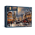 Miniatyrbild 1 av 4: Julserie Vit Papppussel 52*38cm 1000 Bitars Pussel Pappleksak-A