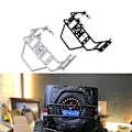Miniatyrbild 2 av 4: Metall bakre reservdäckshållare reservhjulstativ för Scx10 Trx4 90046 90047 Rc Crawler Bil Uppgradering Modifierade Tillbehör