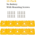 Miniatyrbild 4 av 5: 10-pack Batterihållare för Dewalt 20V 60V Batteri Dockhållare Passar för DCB200 DCB203 DCB205 DCB206 Batterier