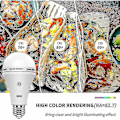 Miniatyrbild 2 av 3: USB-laddningsbar glödlampa med fjärrkontroll, 7W LED-batteriglödlampor, E27 Touch-dimmerbar glödlampa med timerfunktion, utomhuscamping nödbelysning