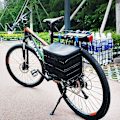 Miniatyrbild 3 av 5: Cykelkorg, hopfällbar cykelkorg, främre cykelkorg, hopfällbara cykelkorgar tillverkade av stål, montering på det främre styret