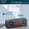 Miniatyrbilde 2 av 5: Bærbar FM-radio Trådløs Bluetooth 5.0 TWS Høyttaler Mini MP3 Musikkspiller Støtte TF-kort U Disk US