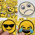 Miniatyrbild 4 av 5: Broderipatch 26 st Emoji-uttryck Sy-på Stryk-på Patchar Barn Stryk-på Patch för Kläder T-shirt Jeans Jacka Väska DIY