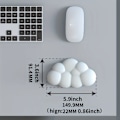 Miniatyrbilde 3 av 5: Håndbeskyttelse i skyform, hvit