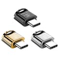 USB C Micro-SD-kortläsare, TF-kort/Minneskortläsaradapter 3-pack, Bärbart OTG-minneskort för W