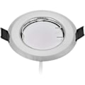 Miniatyrbillede 4 af 5: Sæt af 3 Ultra Flade Indbyggede LED-Spots med 3x5W Dæmpbar Pære 220V Spotmodul, Borring 55mm, Dæmpbar, Varmt Hvidt 3000k, 120 Strålevinkel
