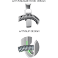 Miniatyrbillede 4 af 5: 2 stk CPAP-slangeophæng med anti-slip funktion, CPAP-maske krog CPAP-slangeholder