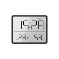 Miniatyrbild 2 av 5: Smal LCD-skärm Elektronisk digital klocka Kan hängas på väggen Baksida med magnetisk sugning Kan hängas kylskåp, temperatur- och fuktighetssensor