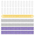 24 st/set Salong Nylon Kardborre Hårrullar Set Hårrötter Permanentstänger Curlers med Clips & Rub