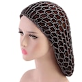 Miniatyrbilde 3 av 5: 3 stk. Mesh Hårnett Mykt Rayon Strikket Snood Hatt Soving Heklet Hårnett Lang H
