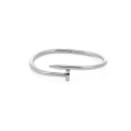 Miniatyrbild 1 av 2: Stål Färg Enkla Naglar Temperament Titan Stål Guldpläterad Hög Kvalitet Armband Mode WHByv