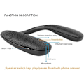 Pikkukuva 2 / 4: Bluetooth-kaulakaiutin, Kompakti kaiutin Musta, Kannettava langaton äänentoistokaiutin, 10 tunnin toistonaika (908)