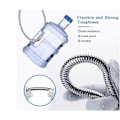 Miniatyrbillede 4 af 5: Brusestang 5m Ekstra Lang Rustfrit Stål Bruseslange, Med Massiv Messingforbindelse, Universal, Anti-burst, Kromfinish.(500cm)-HAOY