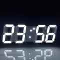 Miniatyrbild 3 av 5: Digital 3D LED Vägg/Skrivbordsklocka Alarm Stora Siffror Automatisk Ljusstyrka USB Temperatur