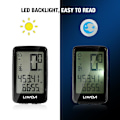 Miniatyrbillede 3 af 5: Lixada USB Genopladelig Trådløs Cykelcomputer med Cykelspeedometer Odometer