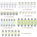 Pikkukuva 2 / 5: 42 kpl auton LED-valot, auton sisätilan mini-lampun sarja T10 leveysilmastinvalo kaksoiskärki lukulampi rekisterikilven valo sisävalo oven valo