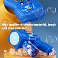 Miniatyrbild 2 av 5: Automatisk bubbelkanon med LED-belysning - Handhållen elektrisk bubbelpistol för utomhusfester, blå A