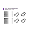 Miniatyrbild 2 av 5: (20-pack) Markerpennspetsar/nibbar för Remarkable 2 Stylus Pen Ersättning Mjuka Nibbar/spetsar Svart Hy