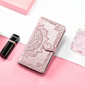 Miniatyrbilde 5 av 5: Etui til Realme 7 Pro - Lærveske med lomme, preget mandala, magnetisk klaff, støtsikker - Roségull